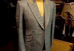 Flannel prince of Wales check lounge suit